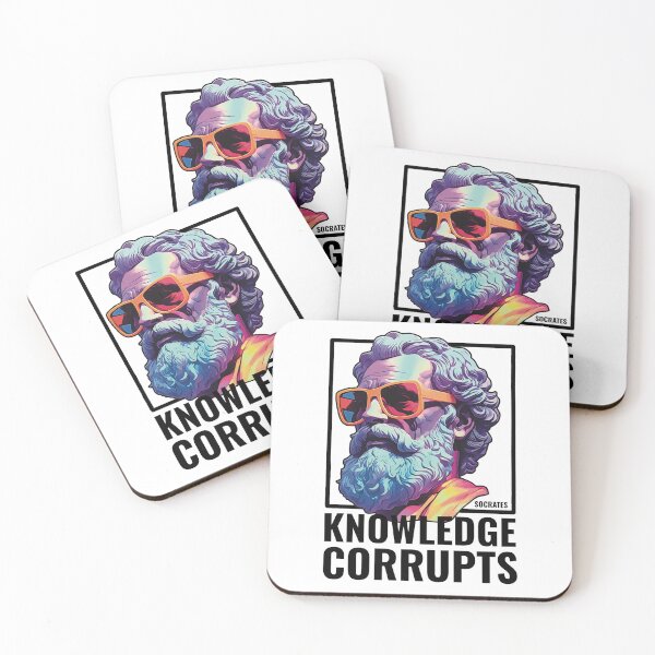 Item preview, Socrates Knowledge Corrupts designed and sold by RockFireMerch.