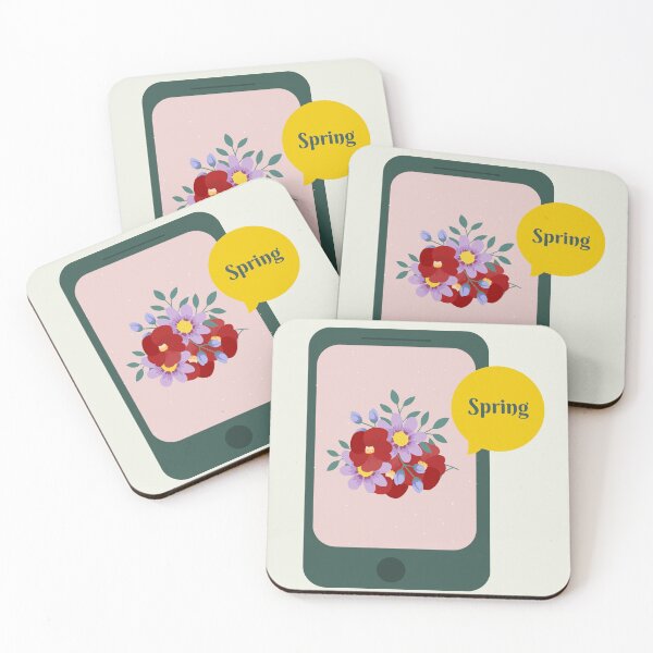 Item preview, Illustration Smartphone with Message Spring designed and sold by AlginaPugachova.