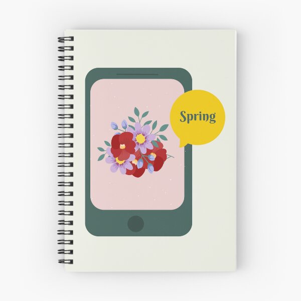 Item preview, Illustration Smartphone with Message Spring designed and sold by AlginaPugachova.