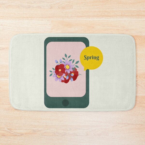 Item preview, Illustration Smartphone with Message Spring designed and sold by AlginaPugachova.