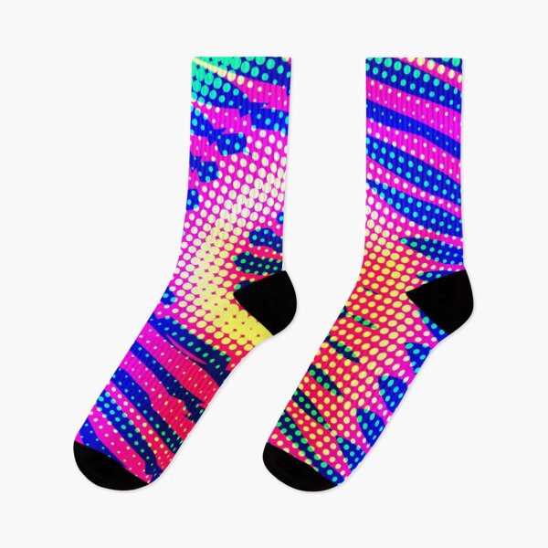 Item preview, Neon swirl pattern designed and sold by LeftoverKittyCo.