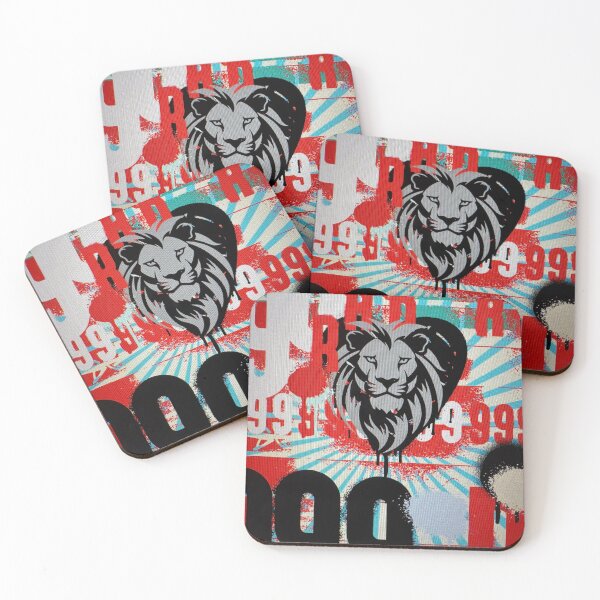 Item preview, Good Lion, on colorful, graphic background. designed and sold by Dustydesert1.