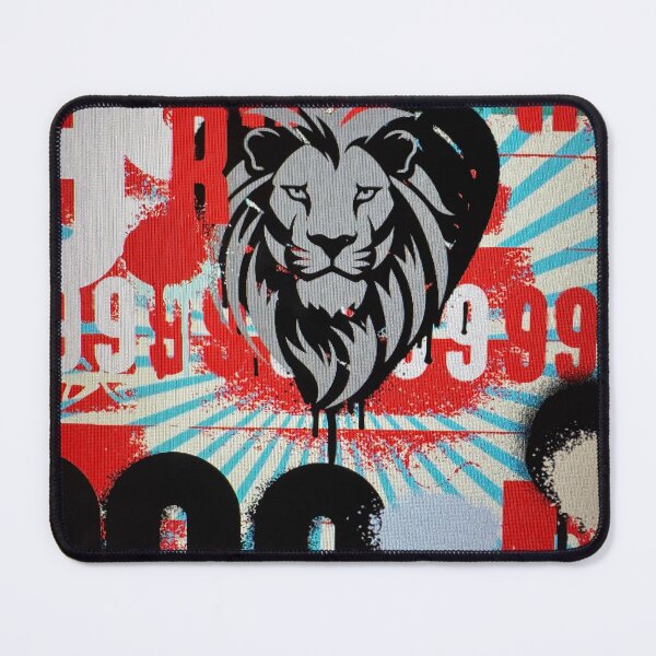 Item preview, Good Lion, on colorful, graphic background. designed and sold by Dustydesert1.