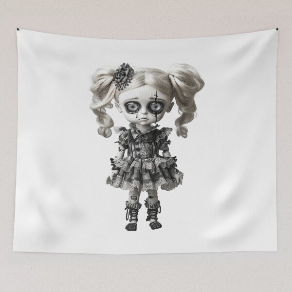 Item preview, Gothic Porcelain Doll – Tears of Glass and Lace designed and sold by lylange.