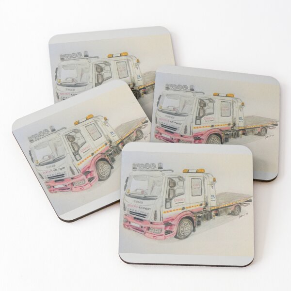 Item preview, Recovery truck prints designed and sold by Truck drawing art.
