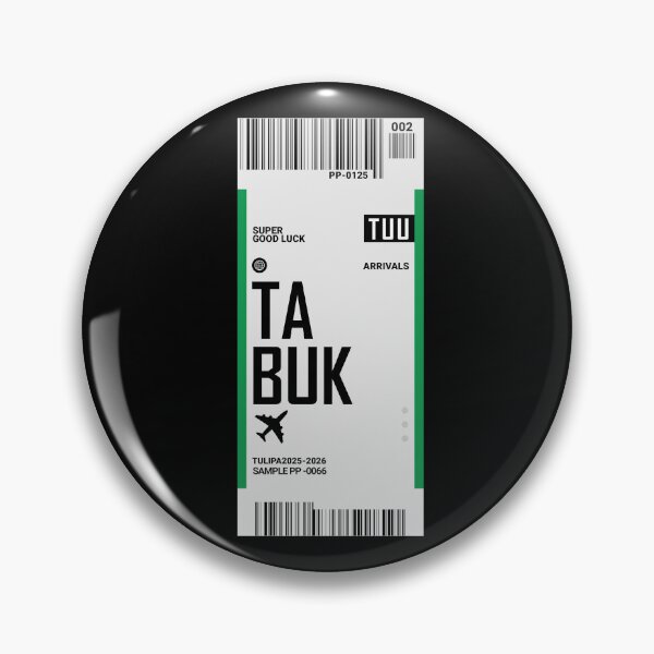 Item preview, Tabuk City Sticker Saudi Arabia Sticker designed and sold by TulipaGraphics.