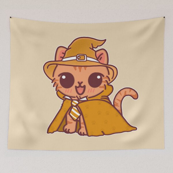 Item preview, Wizard Tabby Cat – Charming Feline in Golden Cloak designed and sold by BGMeYou.