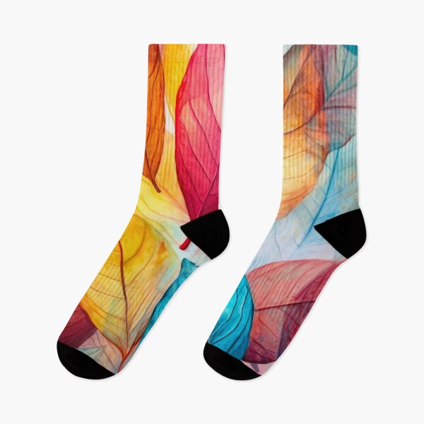 Item preview, Colors Watercolor leaves pattern #nature designed and sold by JBJart.