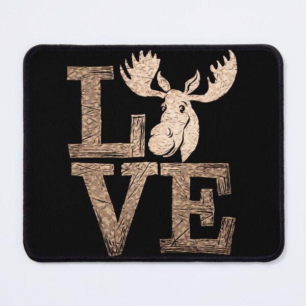 Item preview, Love Moose Head Grunge Moose lovely I Love Moose designed and sold by SlocifieShop.
