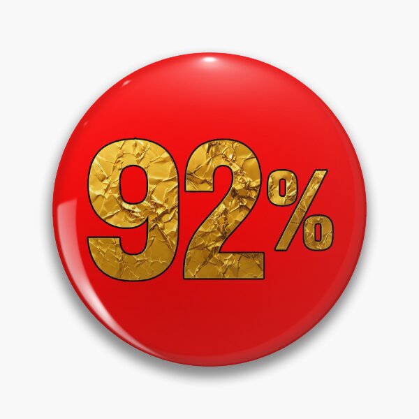 Item preview, The 92 Percent Are Gold Stickers and T-shirts designed and sold by EthosWear.