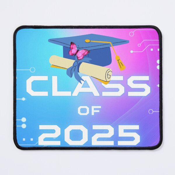 Item preview, Class Of 2025 Cyber Grad designed and sold by Feline Rockstars.
