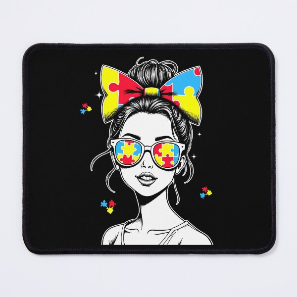Item preview, Mom Messy Bun Autism Awareness  designed and sold by ArtByKatti.