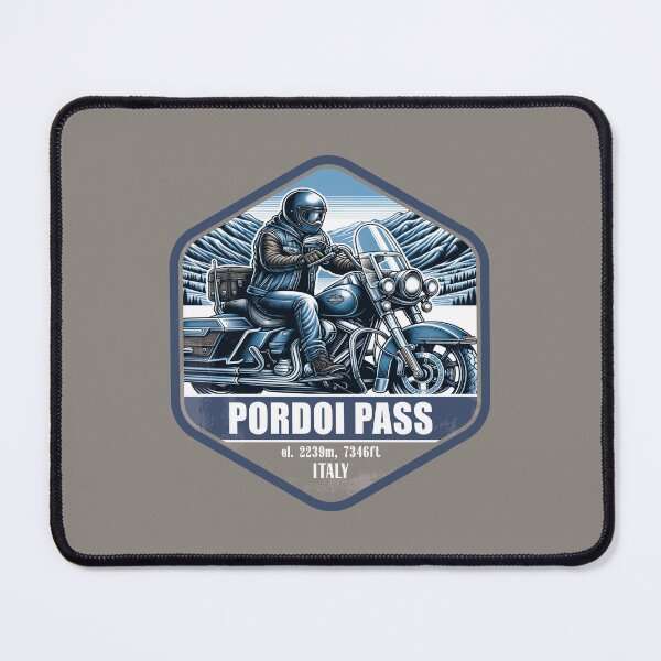 Item preview, Pordoi Pass Italy Vintage Motorcycling Design designed and sold by CynthiaGraphics.