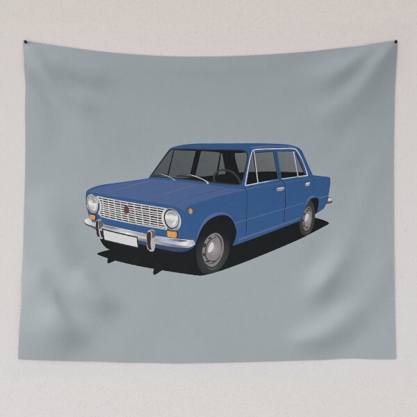 Item preview, VAZ-2101 - Lada 1200 - blue designed and sold by knappidesign.