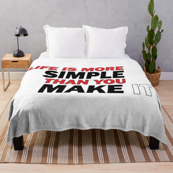 Item preview, Life is more simple than you make it designed and sold by Positive Mindzet!.