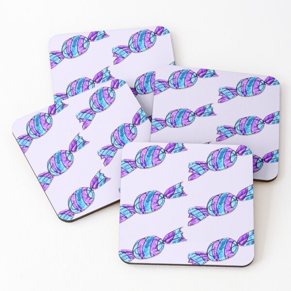 Item preview, Blue-purple candy – felt-tip pen sticker design designed and sold by Vision Illustrated.