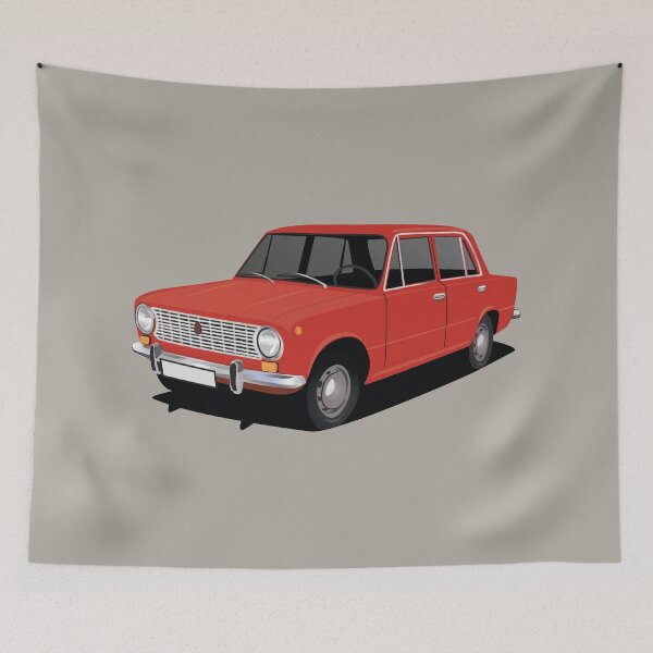 Item preview, VAZ-2101 - Lada 1200 - red designed and sold by knappidesign.