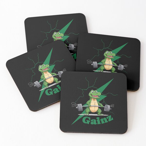 Item preview, Gainz Gym Crocodile | Weightlifting Workout | Fitness designed and sold by InkredibleZ.