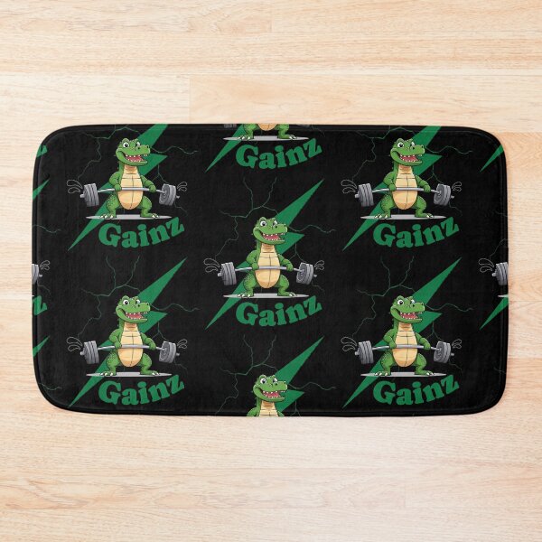 Item preview, Gainz Gym Crocodile | Weightlifting Workout | Fitness designed and sold by InkredibleZ.