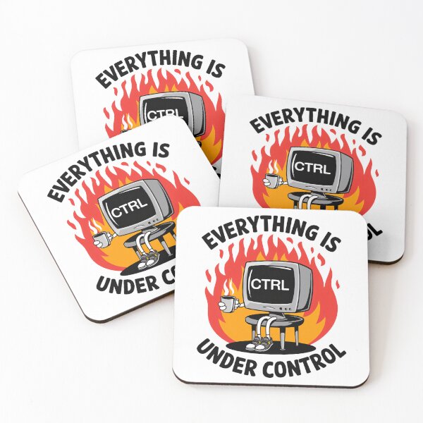 Item preview, Funny Everything Is Under Control - Retro Computer Chaos Meme designed and sold by Trend Pixel Co..