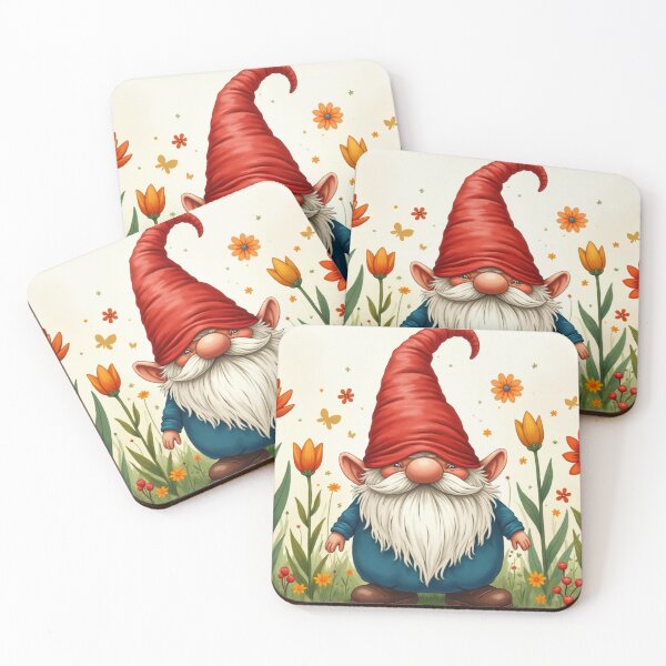 Item preview, cute gnome - happy dwarf in the garden designed and sold by Connys Colorful World.