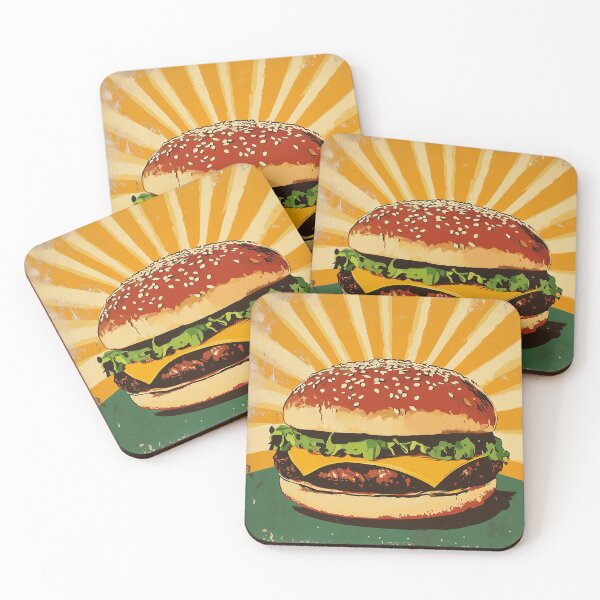 Item preview, Retro burger print designed and sold by Kreachers.