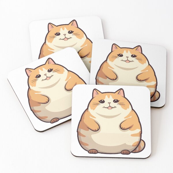 Item preview, fat-cat-sticker designed and sold by varshitha2024.