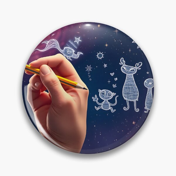Item preview, Starry Sketches: Magical Night of Creation designed and sold by AbstractAuraArt.