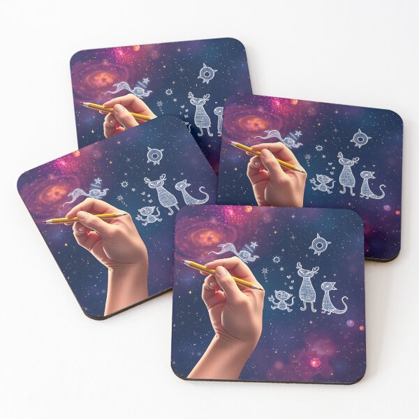 Item preview, Starry Sketches: Magical Night of Creation designed and sold by AbstractAuraArt.