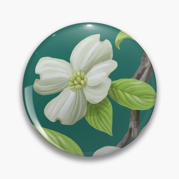Item preview, Flowering Dogwood Branch with Flowers and Leaves designed and sold by Nick Garnhart.