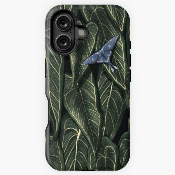 Vista previa del artículo con la obra «Mariposa azul de hojas de jungla», diseñado y vendido por WolframArt.