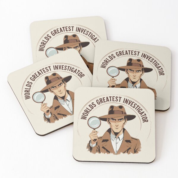 Item preview, worlds greatest investigator | retro design designed and sold by Darkifun.