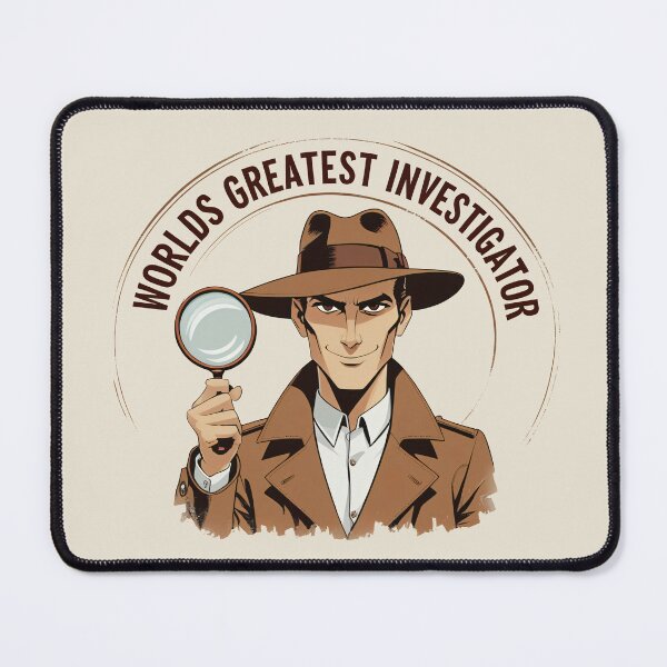 Item preview, worlds greatest investigator | retro design designed and sold by Darkifun.