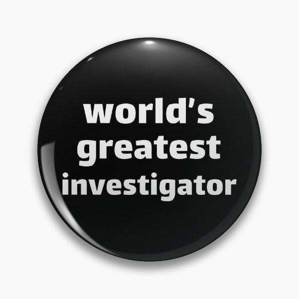 Item preview, Typography worlds greatest investigator designed and sold by Darkifun.