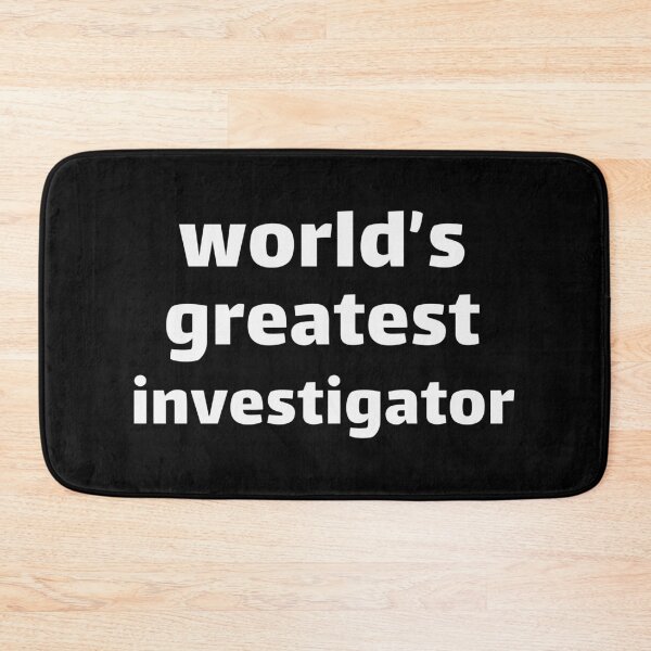 Item preview, Typography worlds greatest investigator designed and sold by Darkifun.