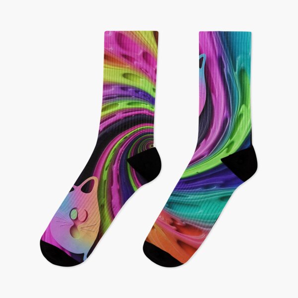Item preview, Tie-Dye Cats 5 designed and sold by Dose of Dysfunction.