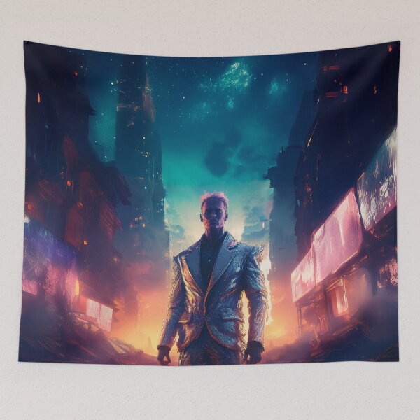 Item preview, Glitch Rebellion: Anti-Tech Mogul Portrait designed and sold by Rethrowback.