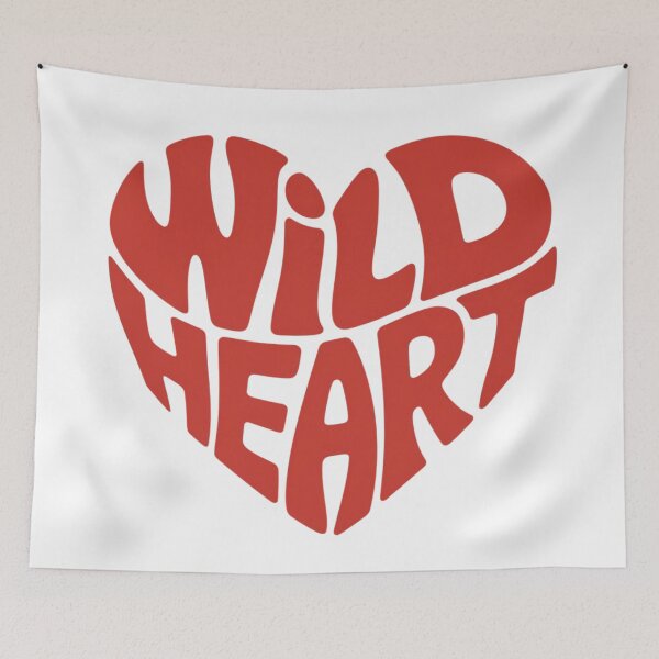 Item preview, Cute stylized heart with the inscription Wild Heart. designed and sold by SaraSumi.