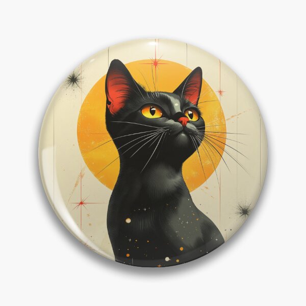 Item preview, Atomic retro cat designed and sold by MendaciousMina.