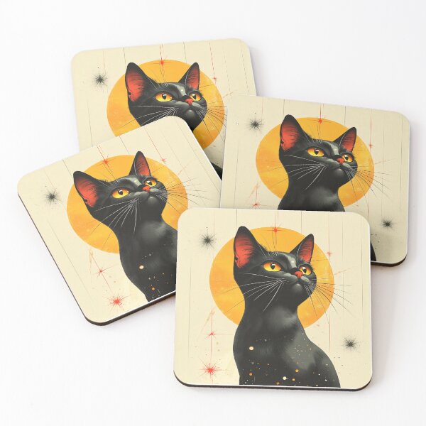 Item preview, Atomic retro cat designed and sold by MendaciousMina.