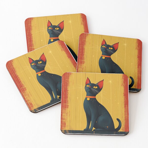 Item preview, Atomic retro cat designed and sold by MendaciousMina.