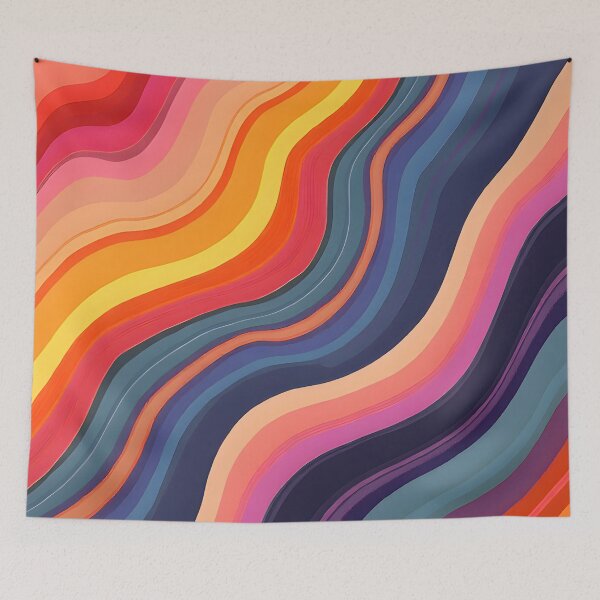 Item preview, colorful wavy designed and sold by aliraweb.