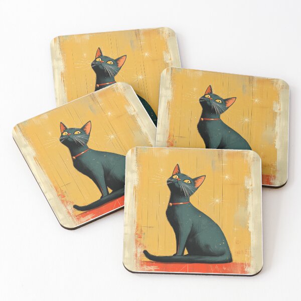 Item preview, Atomic retro cat designed and sold by MendaciousMina.
