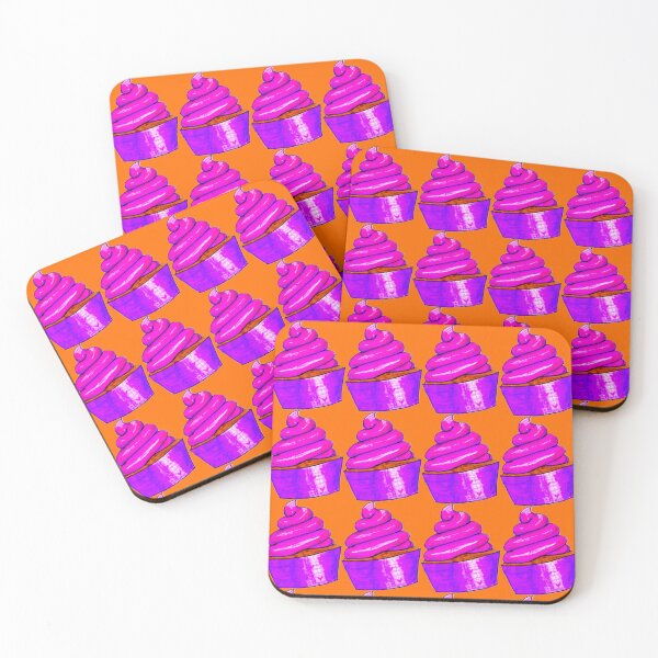 Item preview, Purple-Pink Cupcake – Felt-Tip Sticker Design designed and sold by Vision Illustrated.