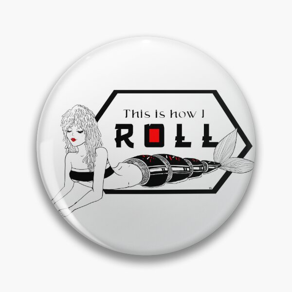 Artikelvorschau, Sushi-Meerjungfrau – Wortspiel-Design „So rolle ich“ entworfen und verkauft von Riddlestiltskin.