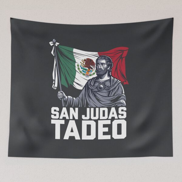 Item preview, San Judas Tadeo with Mexican Flag Design designed and sold by TeeGrit.