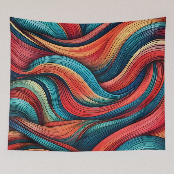 Item preview, silky wavy pattern designed and sold by aliraweb.