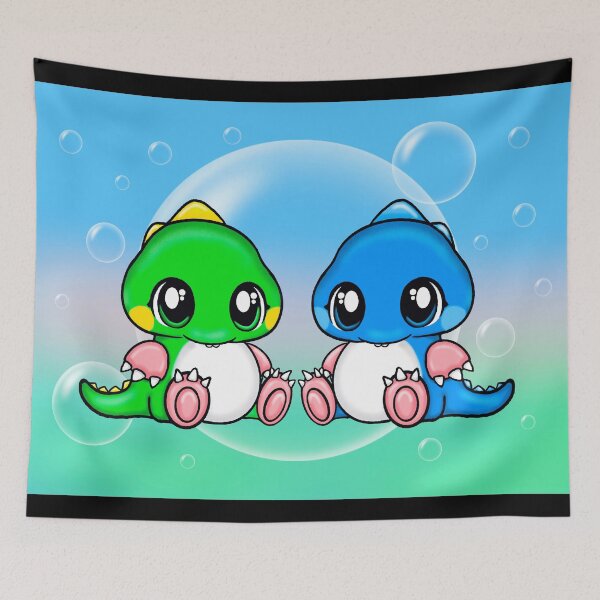 Item preview, Bubble Bobble Bub and Bob Dragons designed and sold by Pezi-Creation.