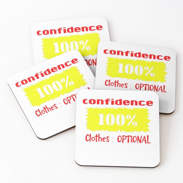 Item preview, Confidence 100% – Clothes: Optional | Funny Bold Statement Design designed and sold by IINSPIRA.