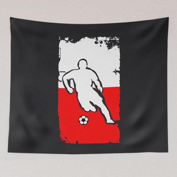 Item preview, Poland Flag Soccer Player designed and sold by melsens.